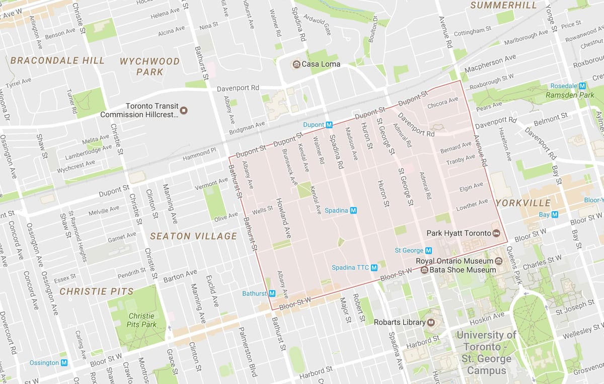 Térkép Melléklet A környéken, Toronto