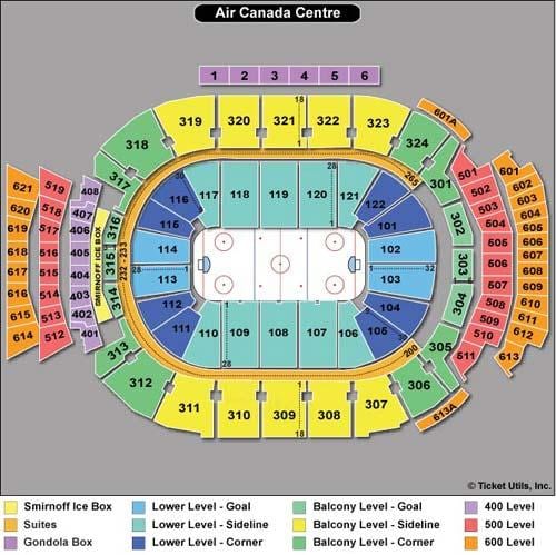 Térkép Air Canada Centre ülő - ACC