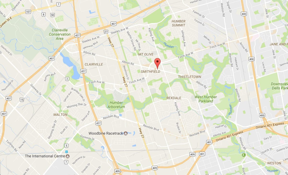 Térkép Albion road Toronto