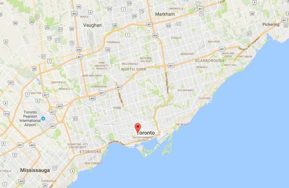 Térkép Alexandra park Toronto kerület