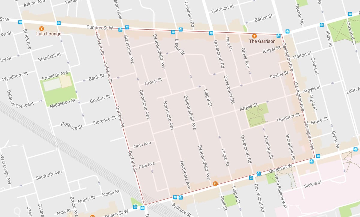 Térkép Beaconsfield Falu szomszédságában Toronto