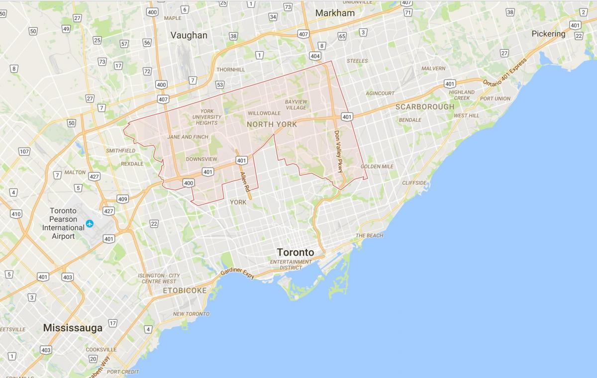Térkép Belvárosi Toronto Toronto kerület