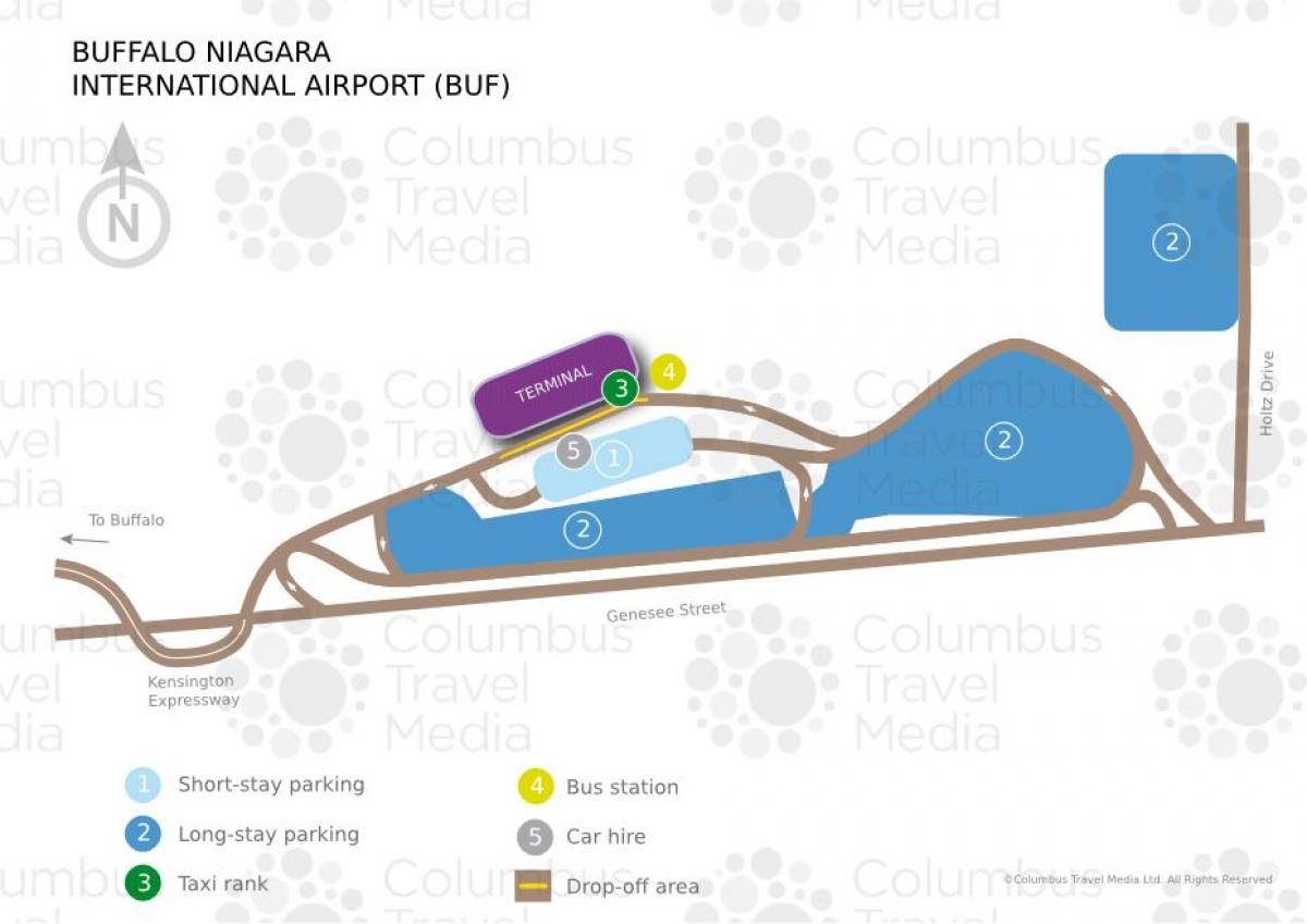 Térkép Buffalo-Niagara nemzetközi repülőtér