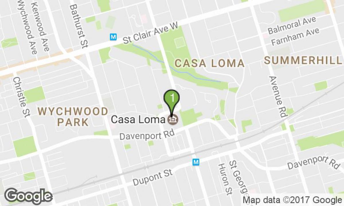 Térkép Casa Loma Toronto