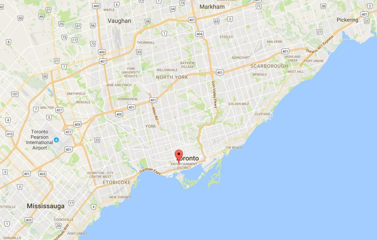 Térkép Divat Kerületben Toronto