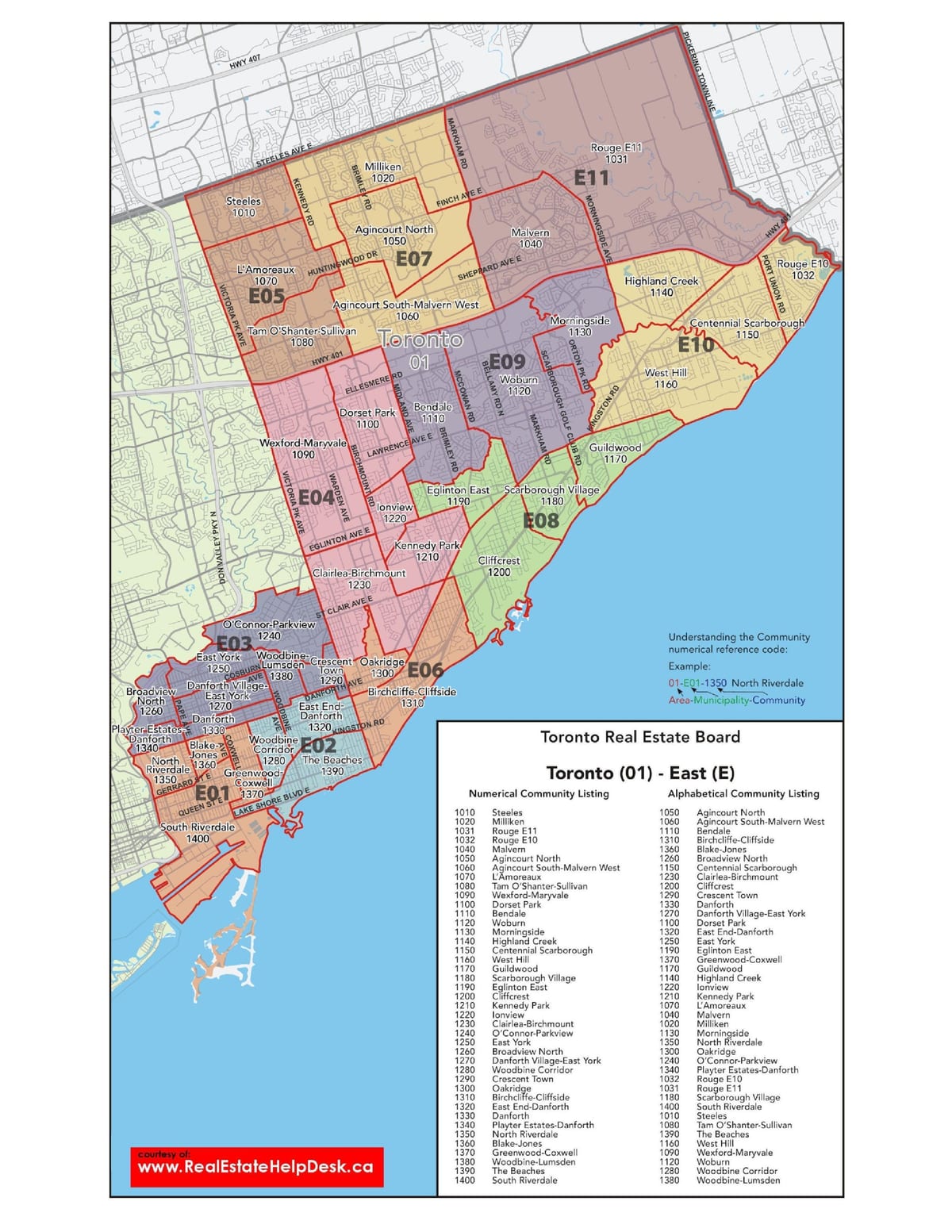 Térkép east Toronto