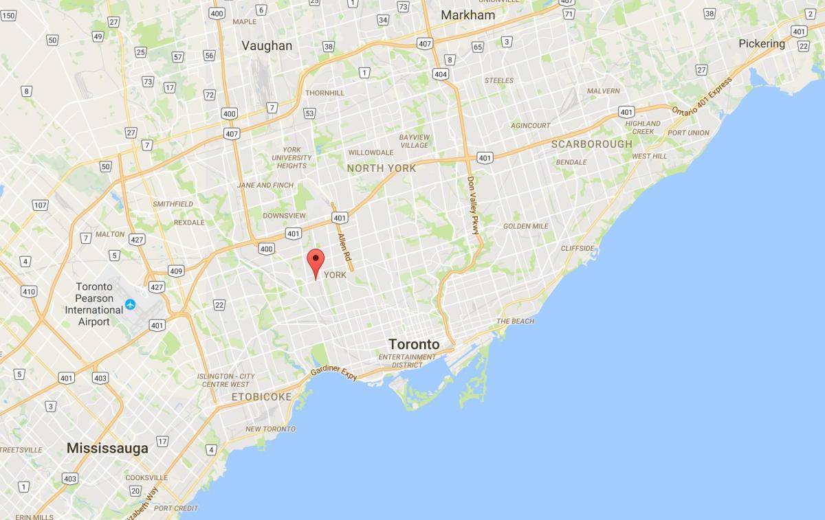 Térkép Eglinton Nyugati részén található Toronto