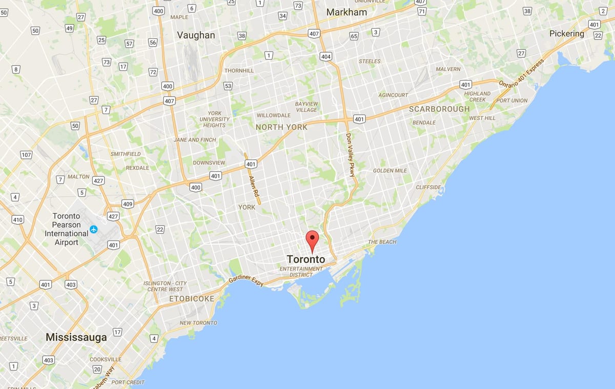 Térkép Kert Kerületi Toronto