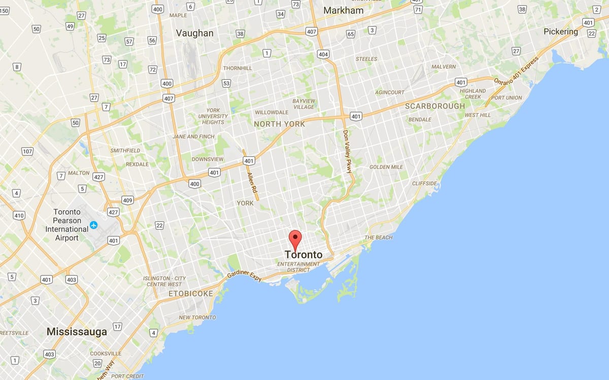 Térkép Grange Park Toronto kerület