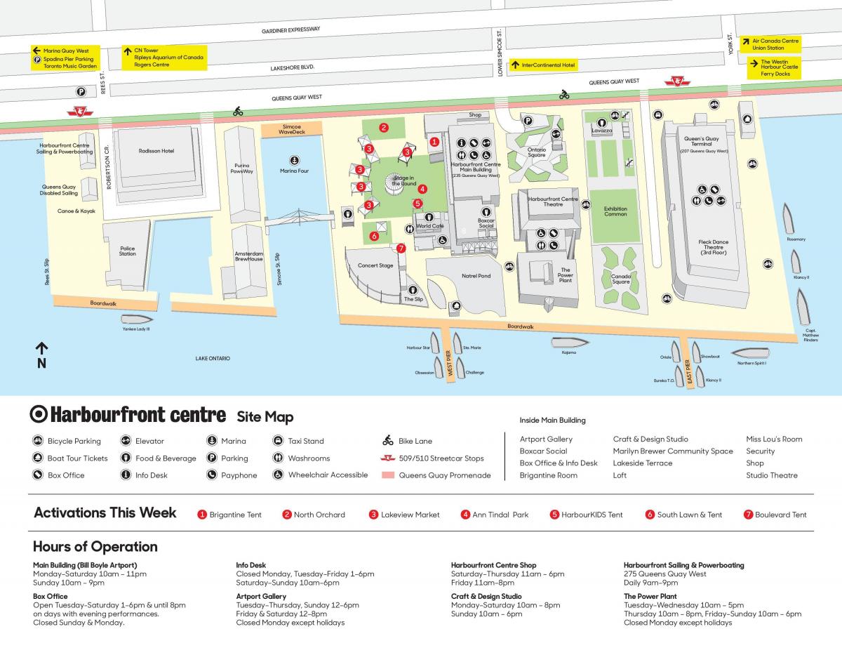 Térkép Harbourfront centre parkoló