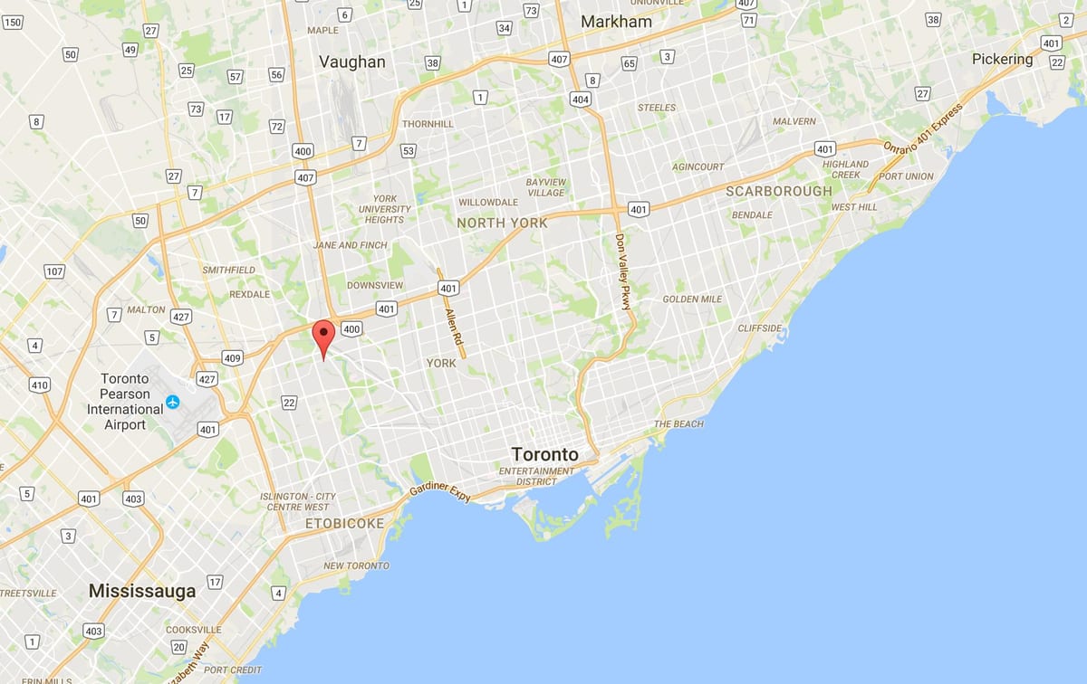 Térkép Humber Heights – Westmount kerületi Toronto