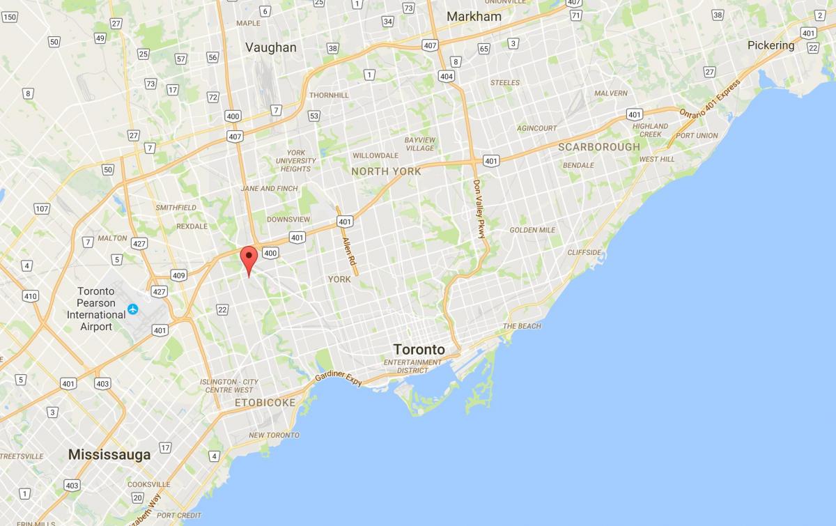 Térkép Humber Heights – Westmount kerületi Toronto