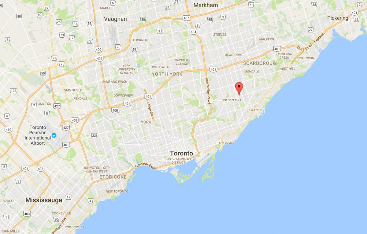 Térkép Ionview kerületi Toronto