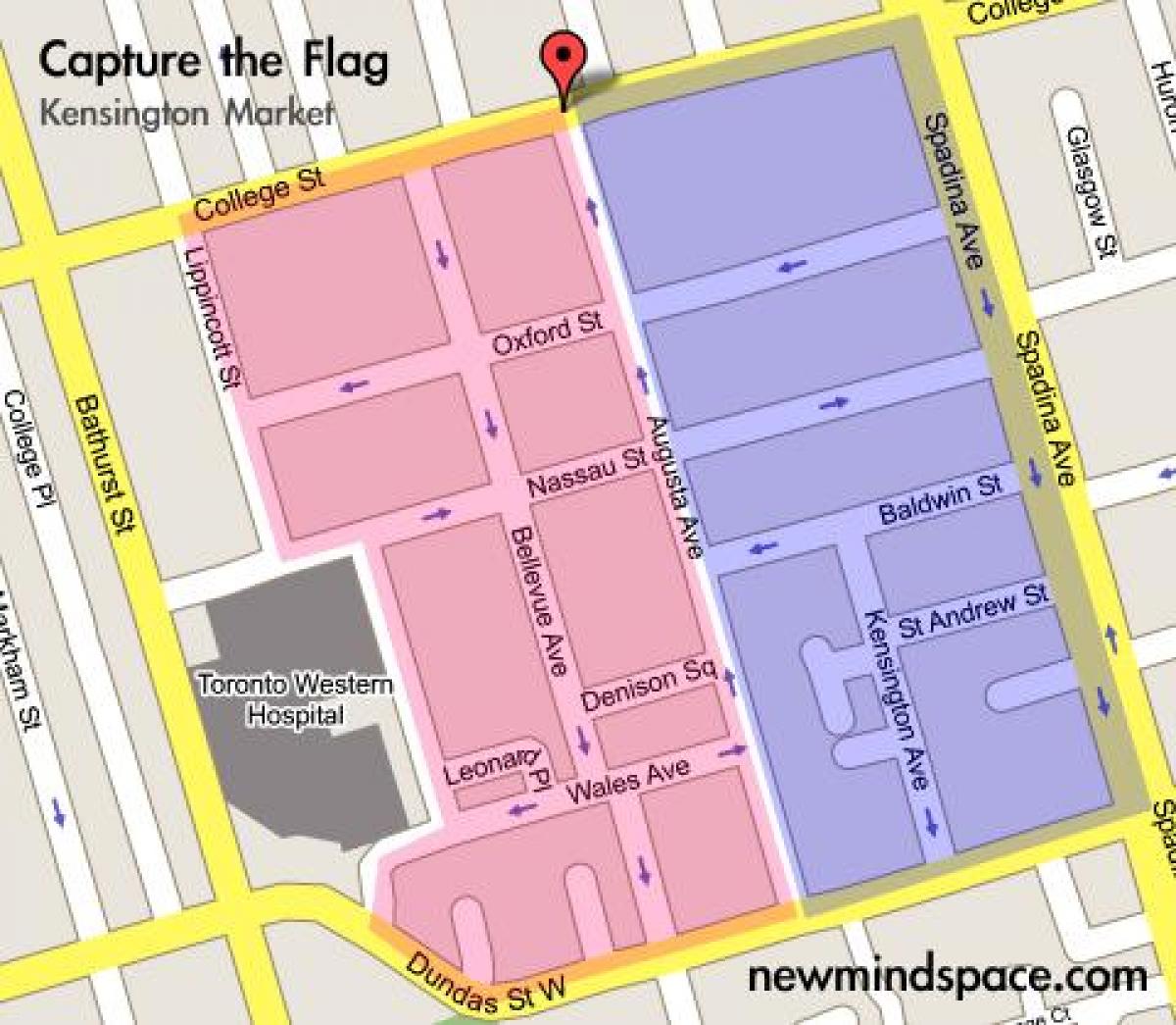 Térkép Kensington Market Toronto City