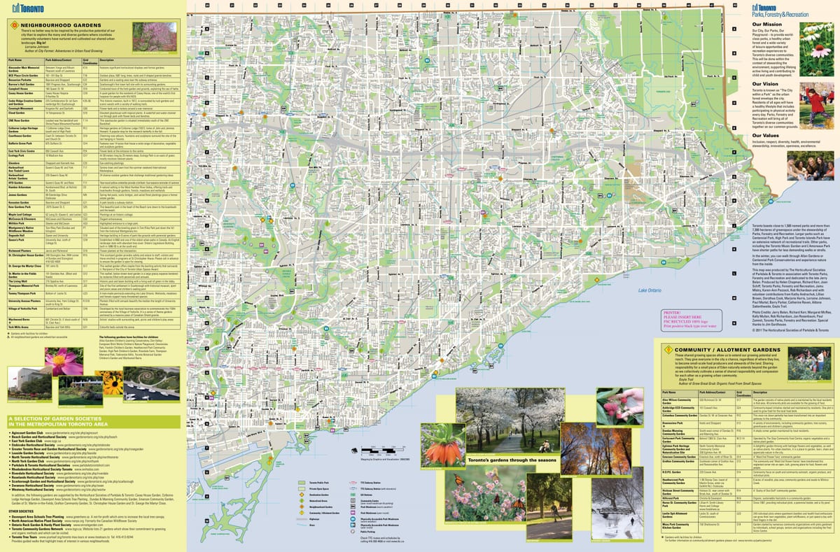Térkép kertek Toronto east