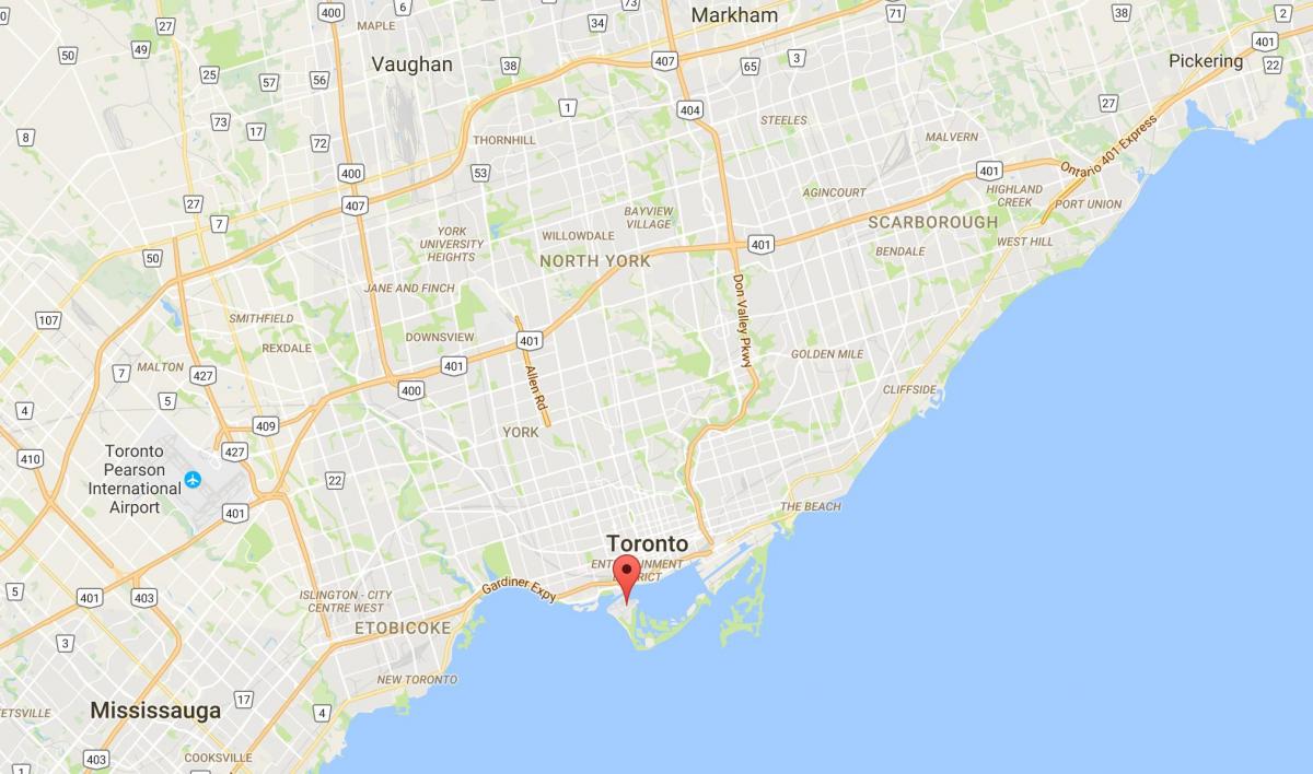 Térkép kerület, Toronto Sziget kerületi Toronto