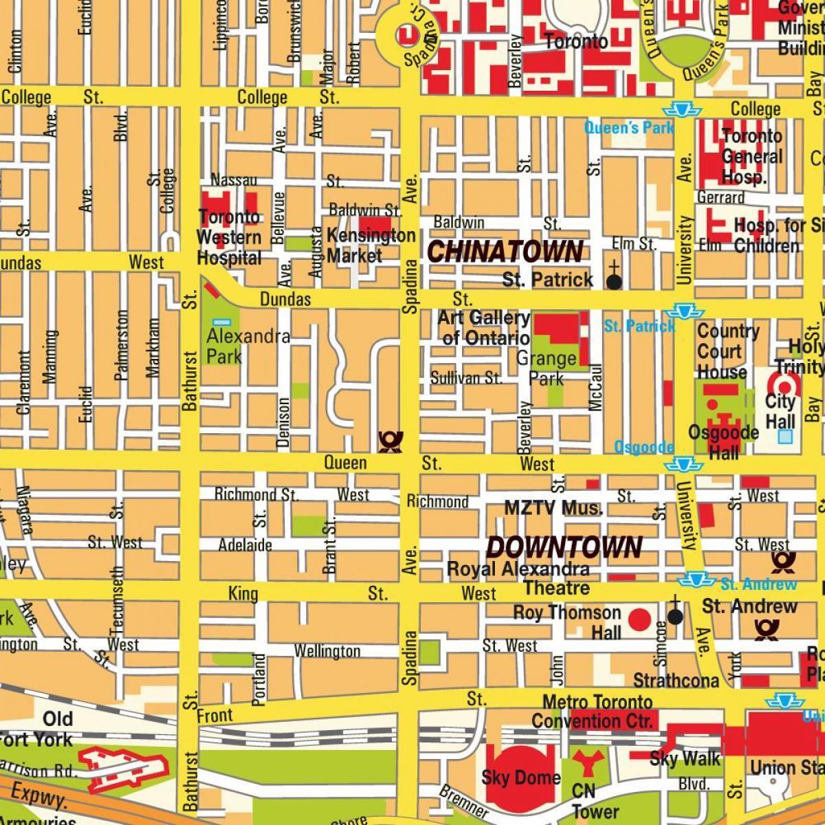 Térkép Chinatown-Ontario