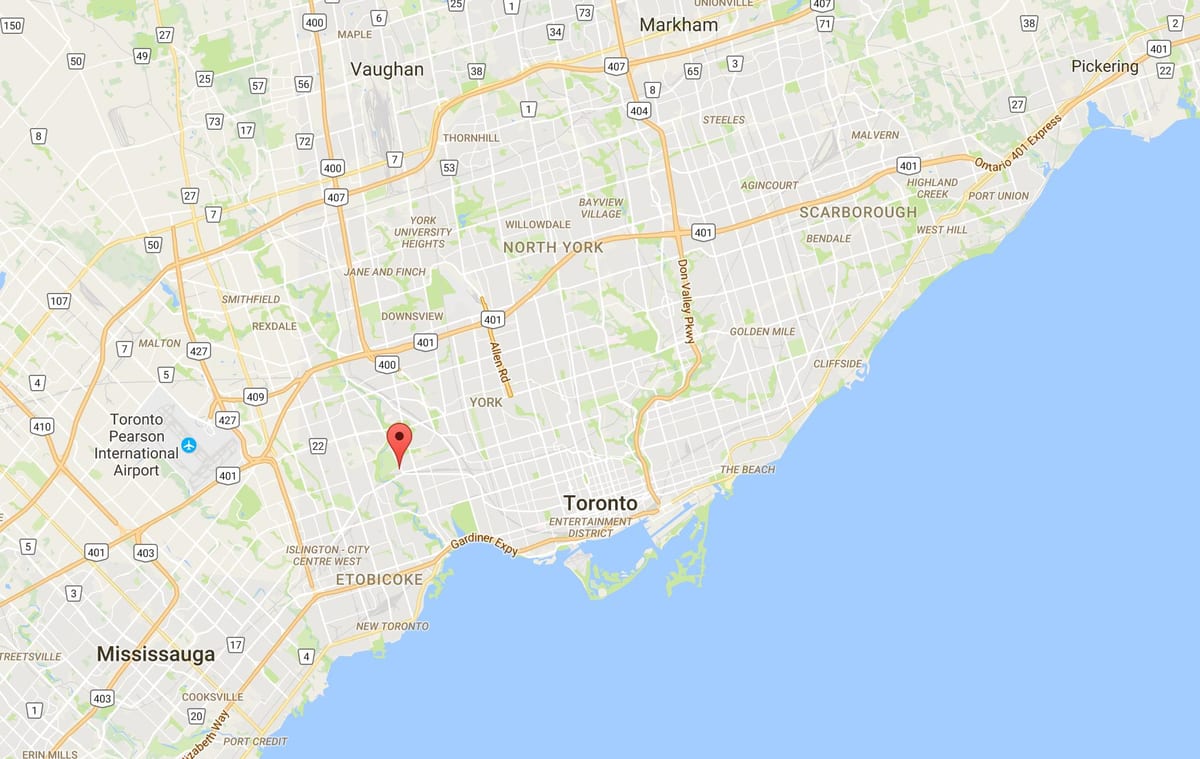 Térkép Lambton kerületi Toronto