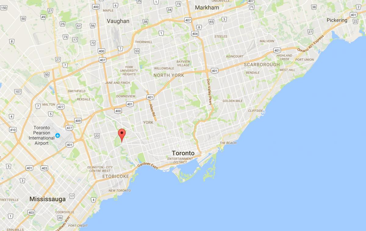 Térkép Lambton kerületi Toronto