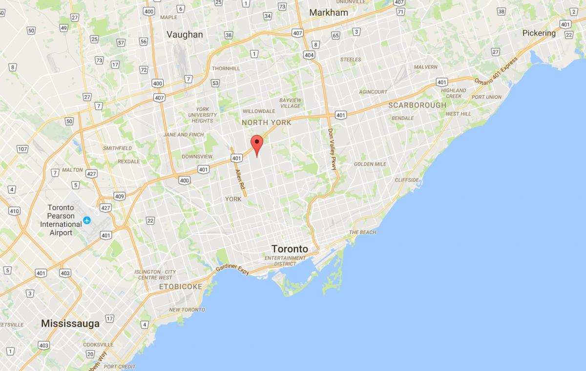 Térkép Ledbury Park Toronto kerület