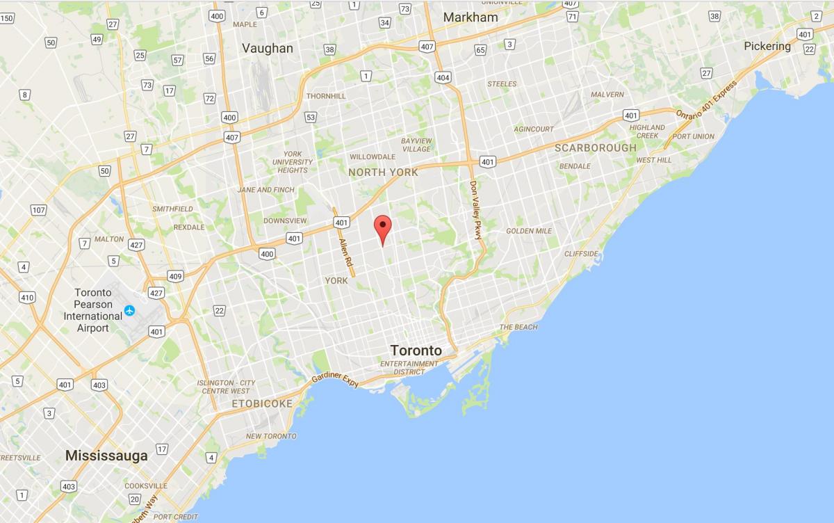 Térkép Lytton Park Toronto kerület