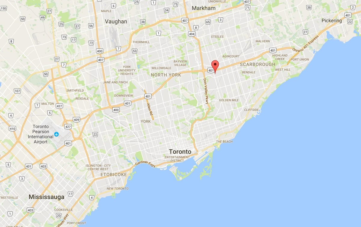 Térkép Maryvale kerületi Toronto
