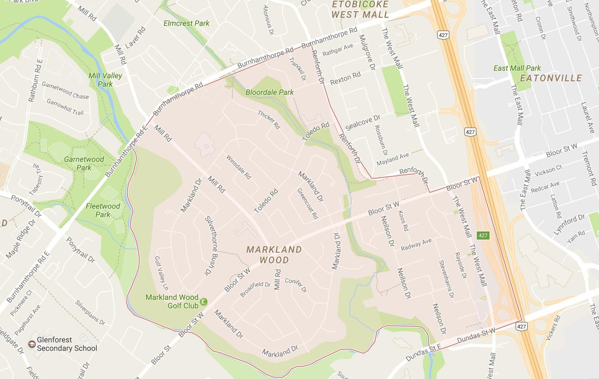 Térkép Megnézni Fa a környéken Toronto