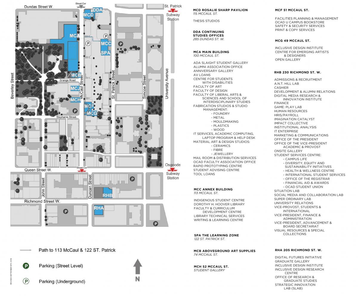 Térkép OCAD University, Toronto