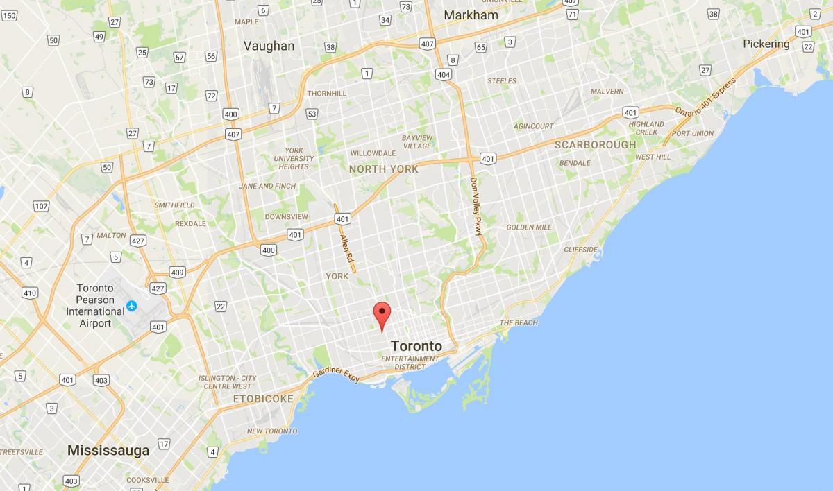 Térkép Palmerston kerületi Toronto