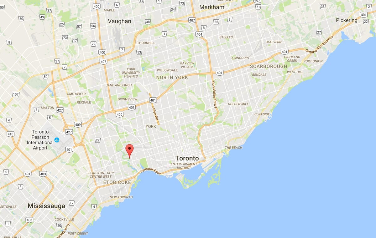 Térkép a Régi Malom kerületi Toronto