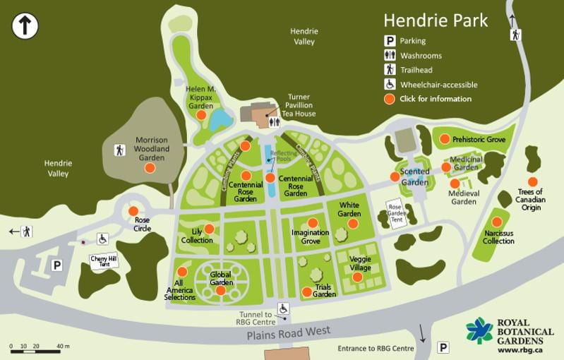 Térkép RBG Hendrie Park