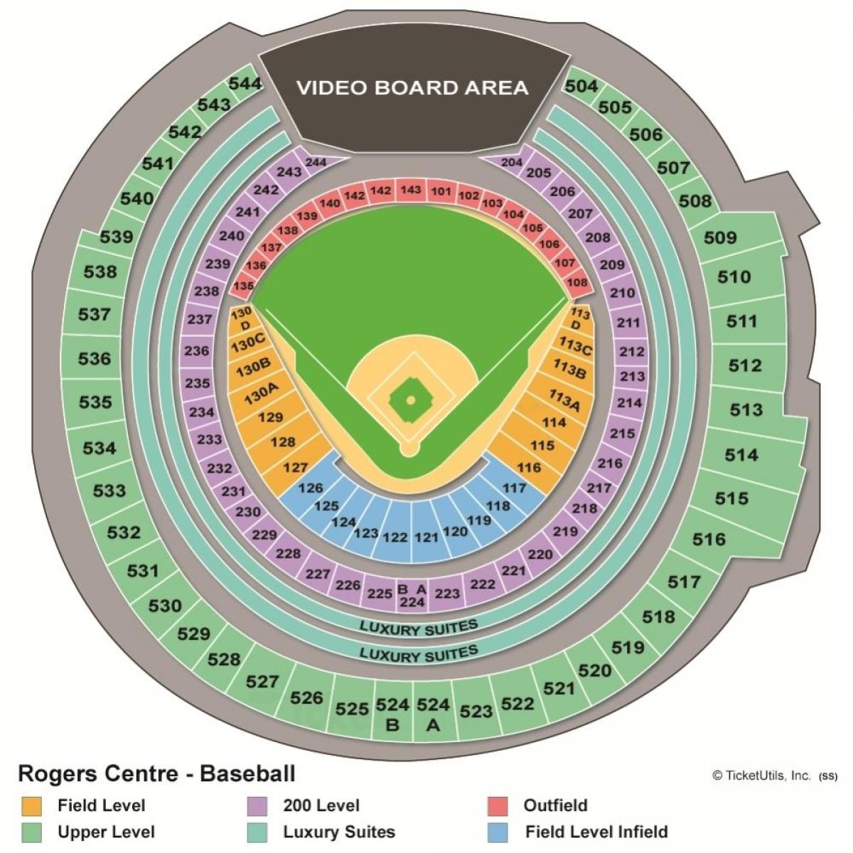 Térkép Rogers centre baseball