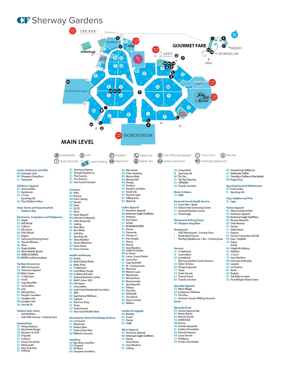 Térkép Sherway Kertek