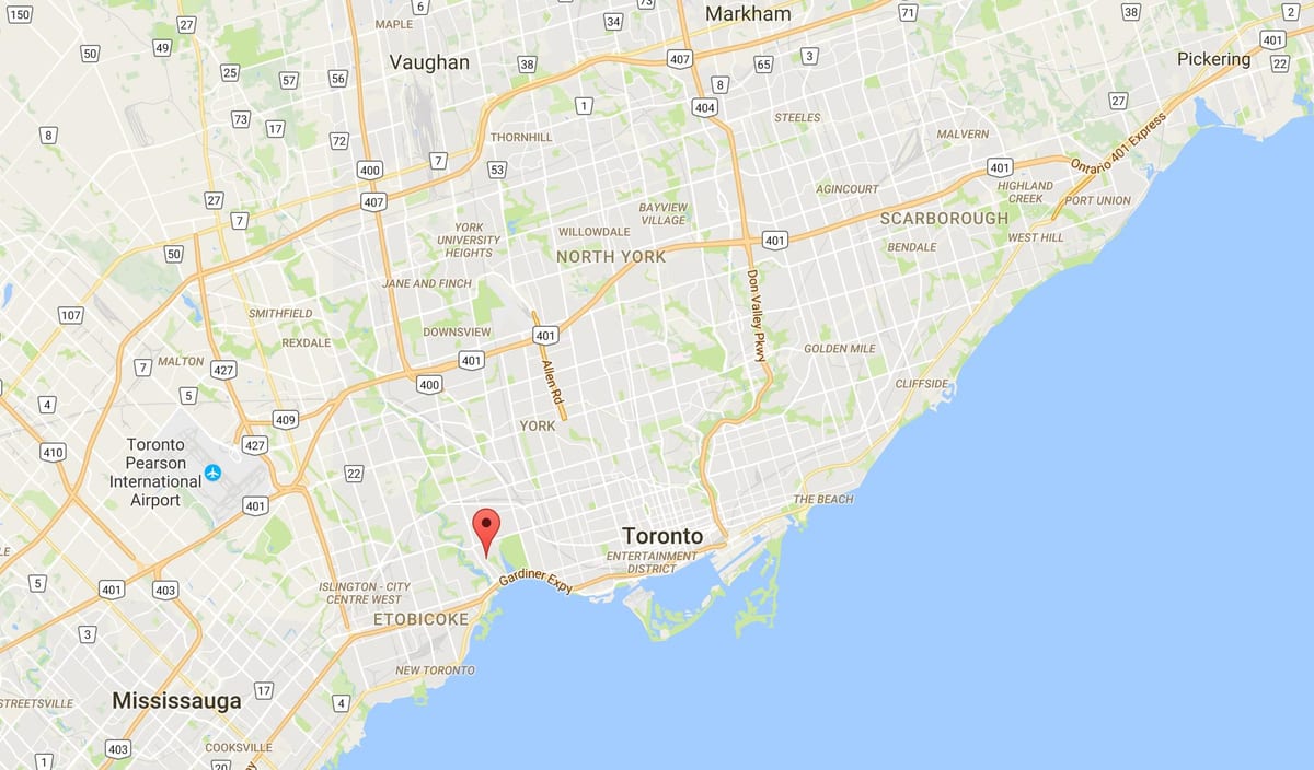 Térkép Swansea kerületi Toronto