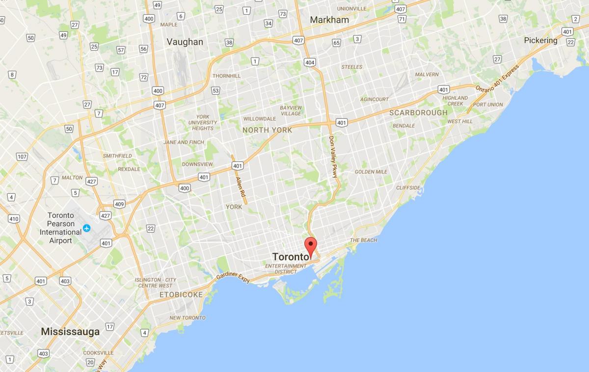 Térkép Szeszfőzde Kerületben Toronto