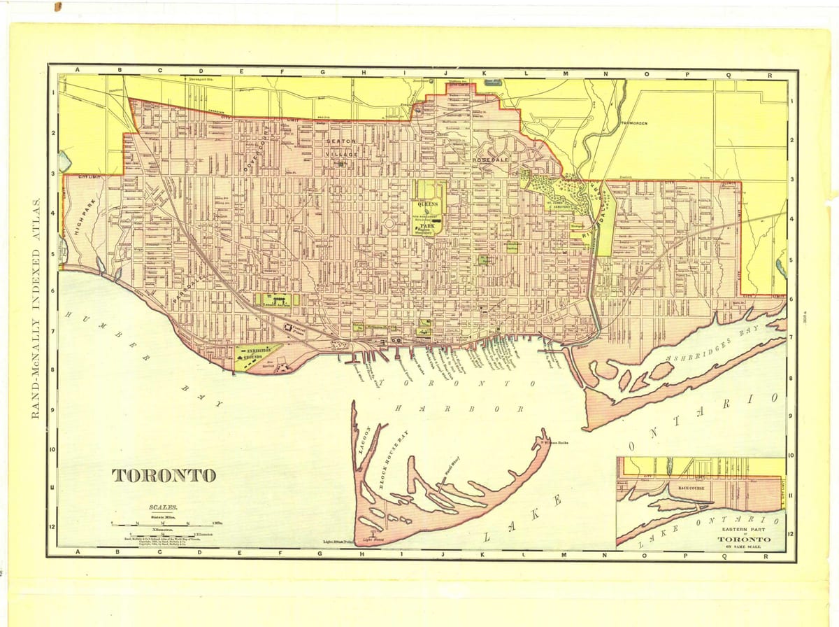Térkép történelmi Toronto
