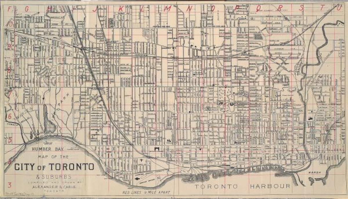 Térkép Toronto 1902