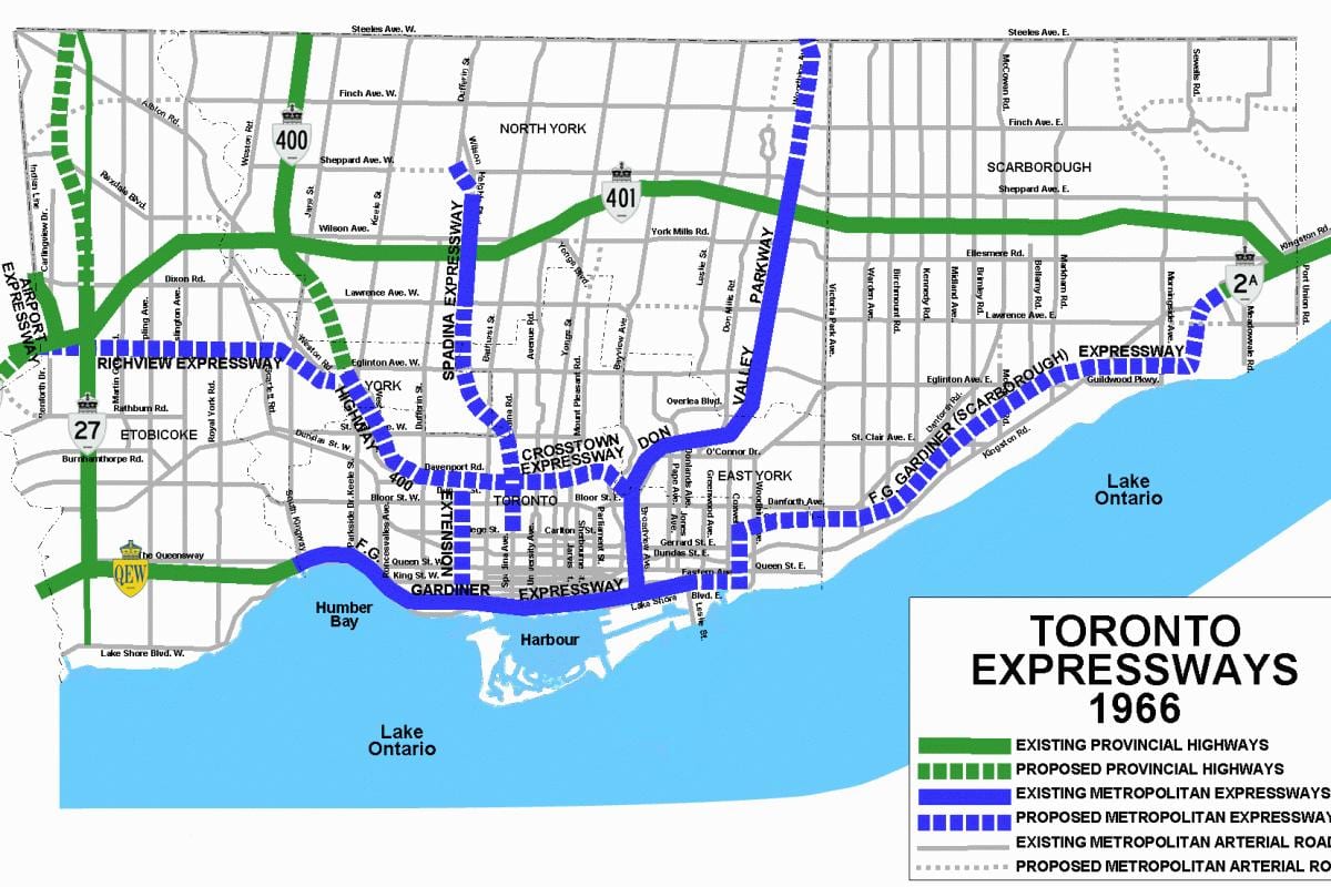 Térkép Toronto autópályák