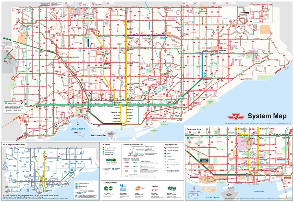 Térkép Toronto busz