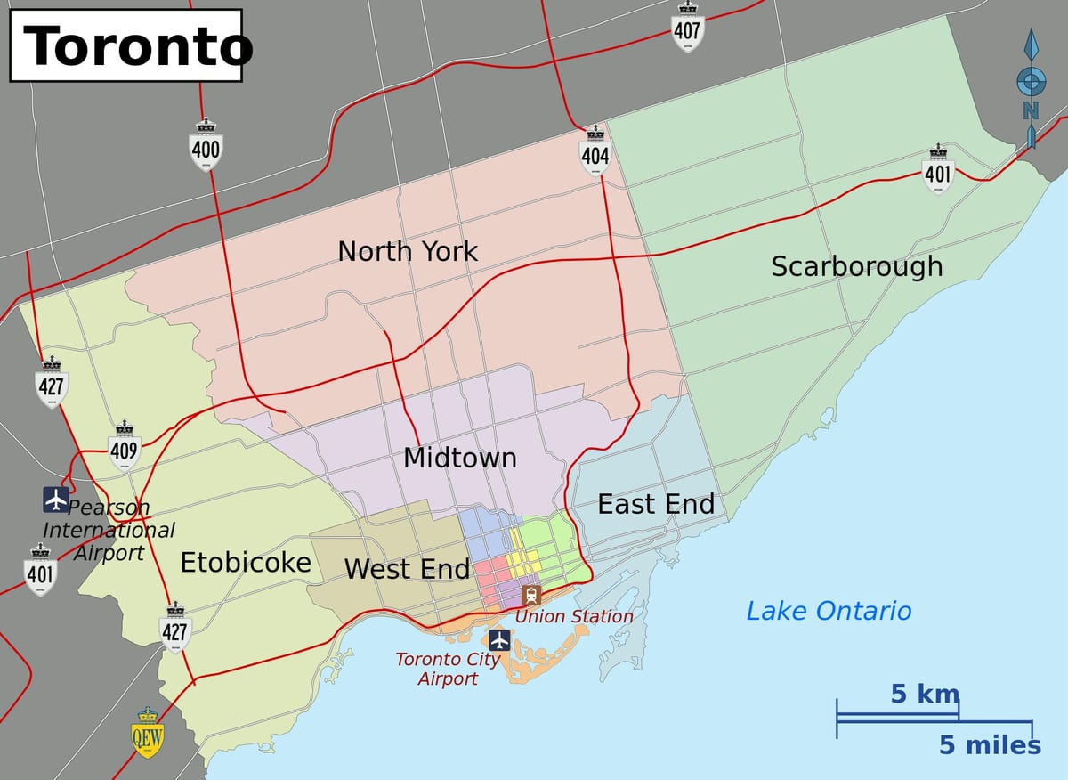 Térkép Toronto City