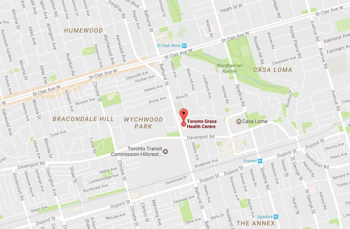 Térkép Toronto Grace Egészségügyi Központ