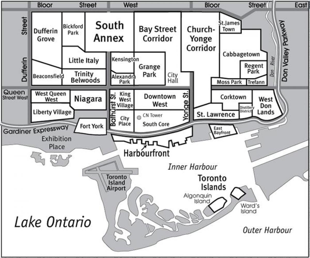Térkép Toronto Környéken útmutató