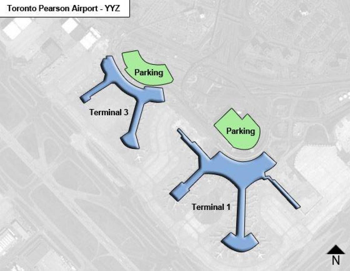 Térkép Toronto-Pearson repülőtérre Kanada