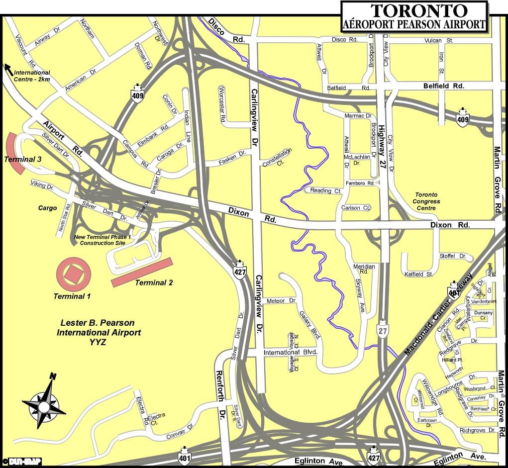 Térkép Toronto repülőtér