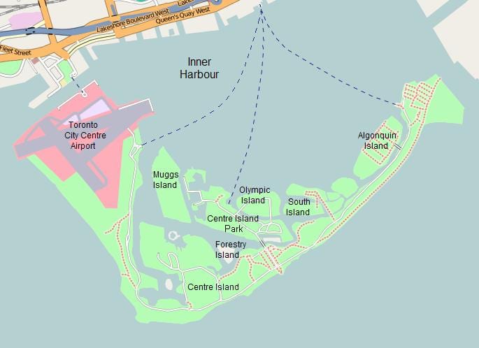 Térkép Toronto-szigetek