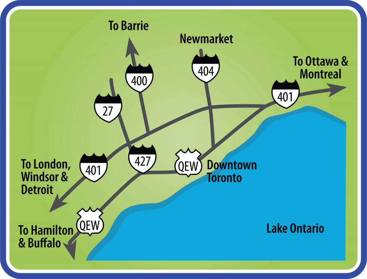 Térkép Toronto utak