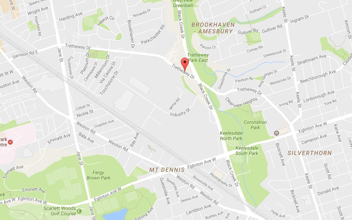 Térkép Trethewey meghajtó Toronto