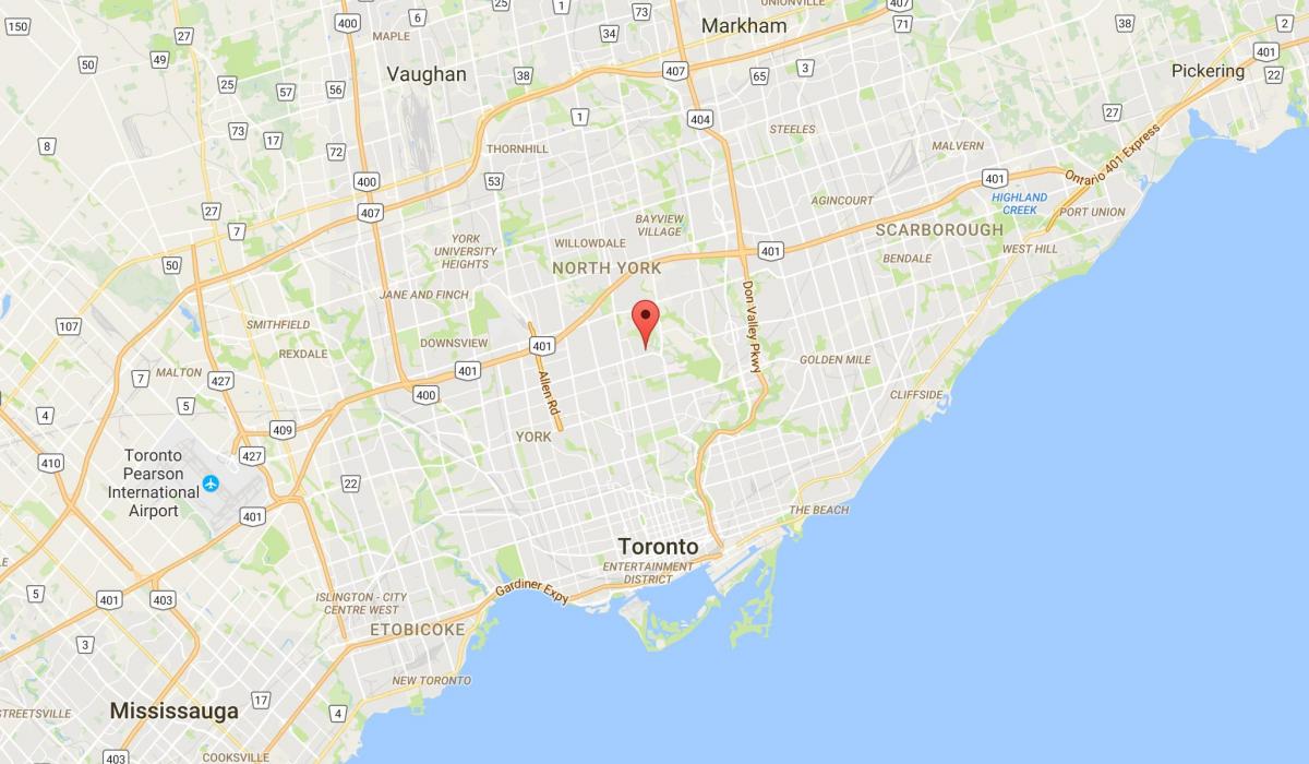 Térkép Wanless Park Toronto kerület
