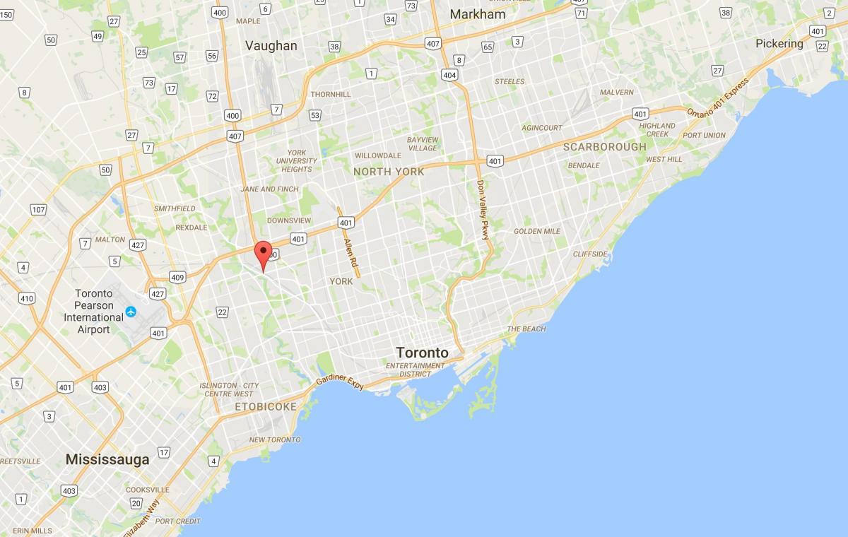 Térkép Weston kerületi Toronto