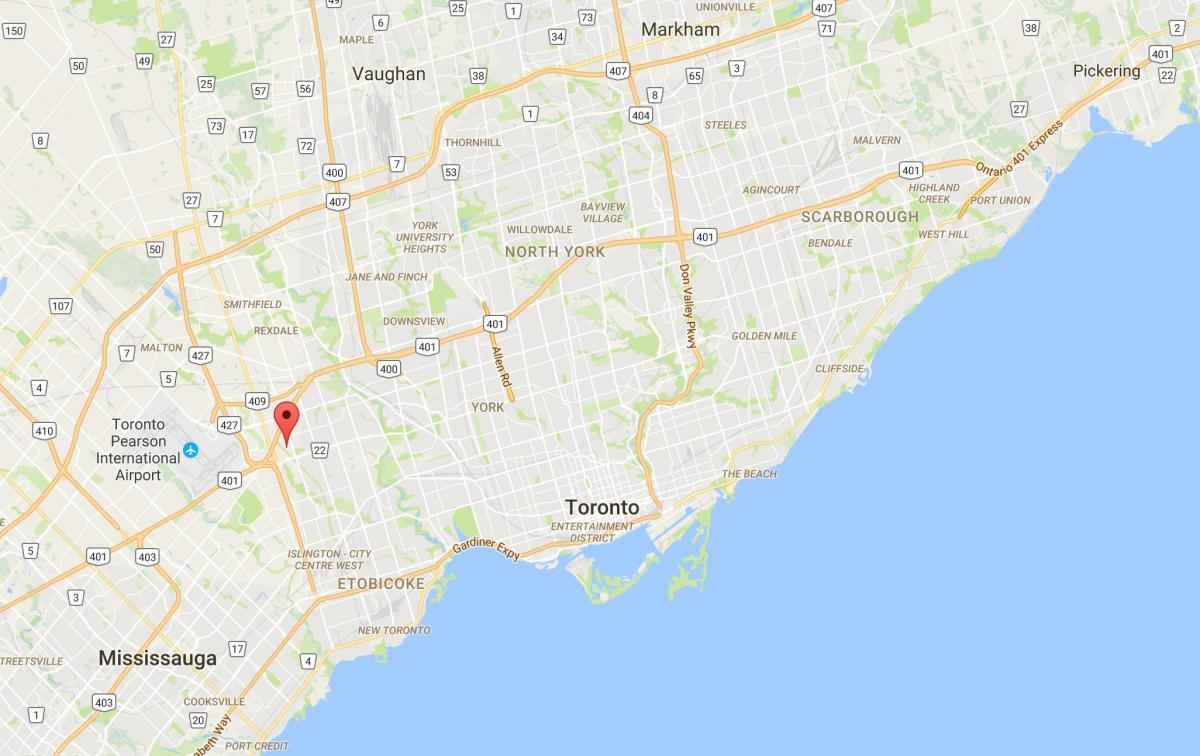 Térkép Willowridge kerületi Toronto